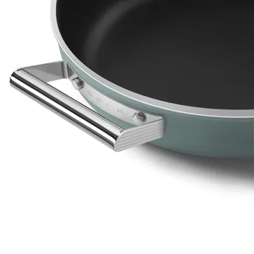 Smeg 50's style keramisk sauterpande med låg Ø28 cm - Emerald green - Smeg