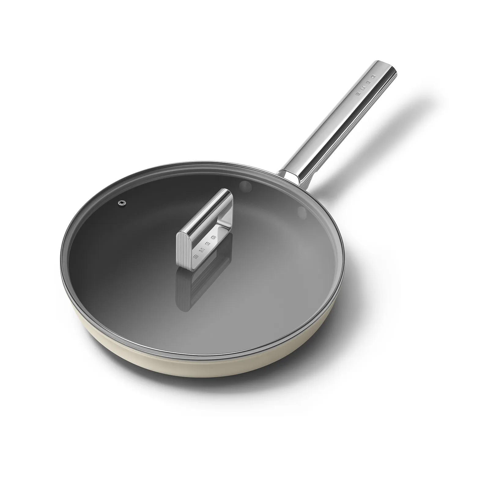 Smeg 50's style keramisk stegepande Ø28 cm, Cream Smeg