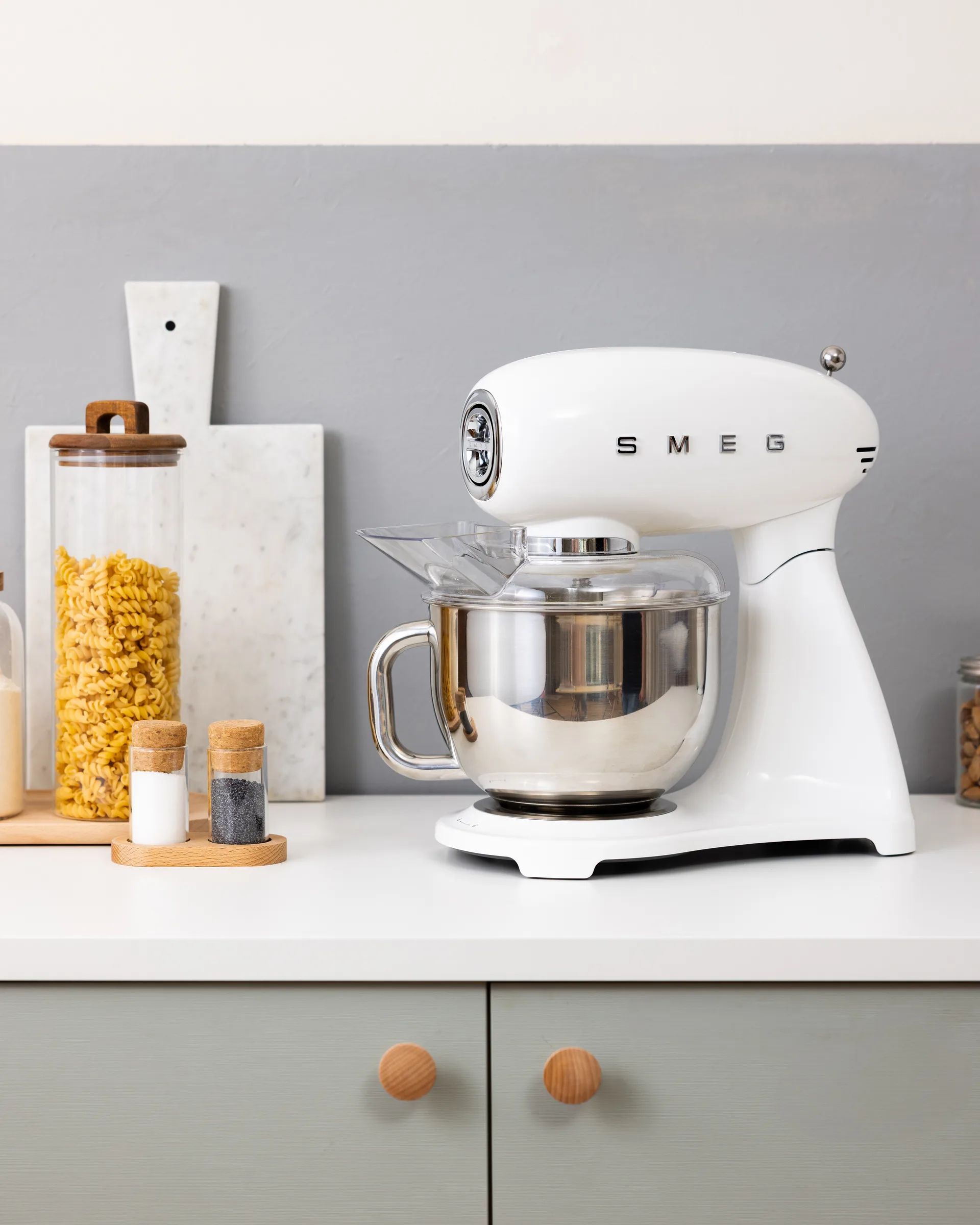 Smeg 50's style køkkenmaskine, Hvid, 1000 W, 4,8 l Smeg