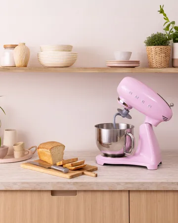 Smeg 50's style køkkenmaskine - Lyserød, 1000 W, 4,8 l - Smeg