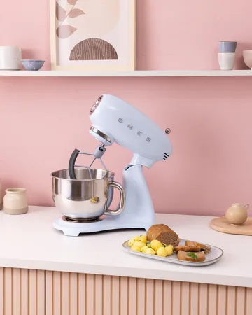 Smeg 50's style køkkenmaskine - Pastelblå, 1000 W, 4,8 l - Smeg