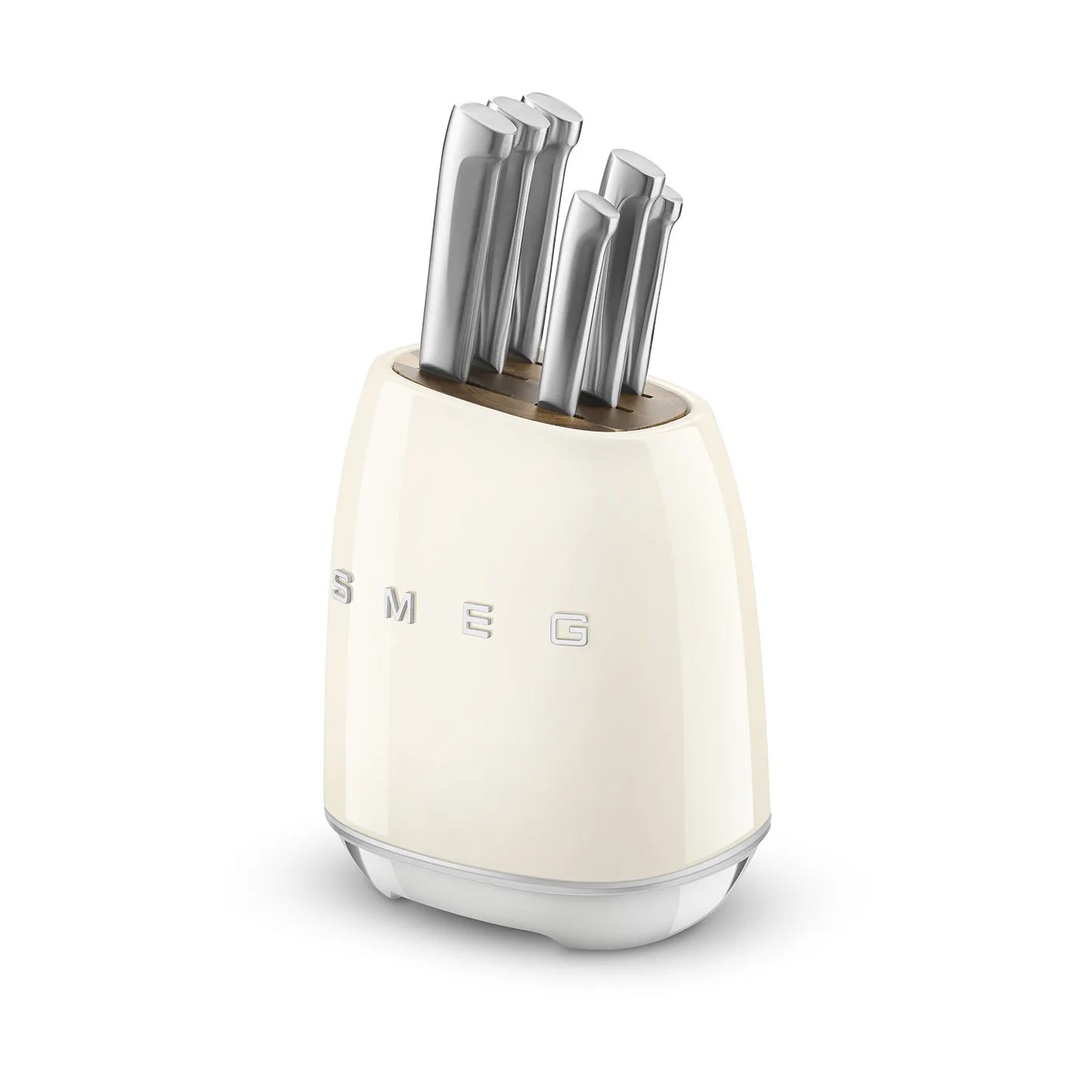Smeg 50's Style knivset 7 dele, Creme Smeg