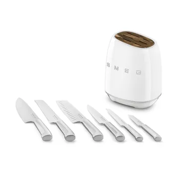 Smeg 50's Style knivset 7 dele - White - Smeg