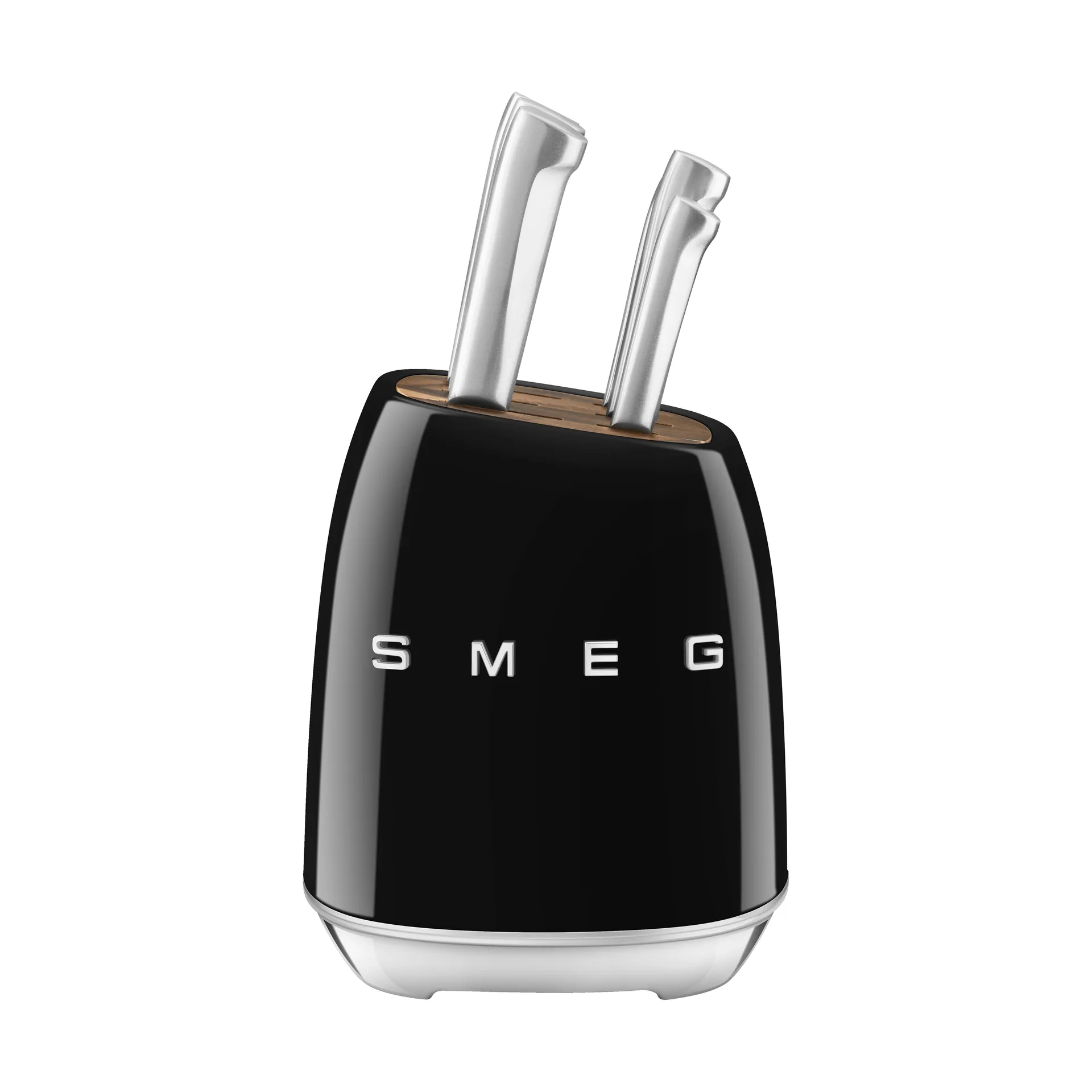 Smeg 50's Style knivsæt 7 dele, Black Smeg