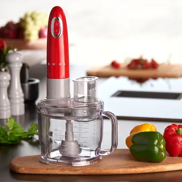Smeg 50's Style stavblender sæt 4 dele - Red - Smeg