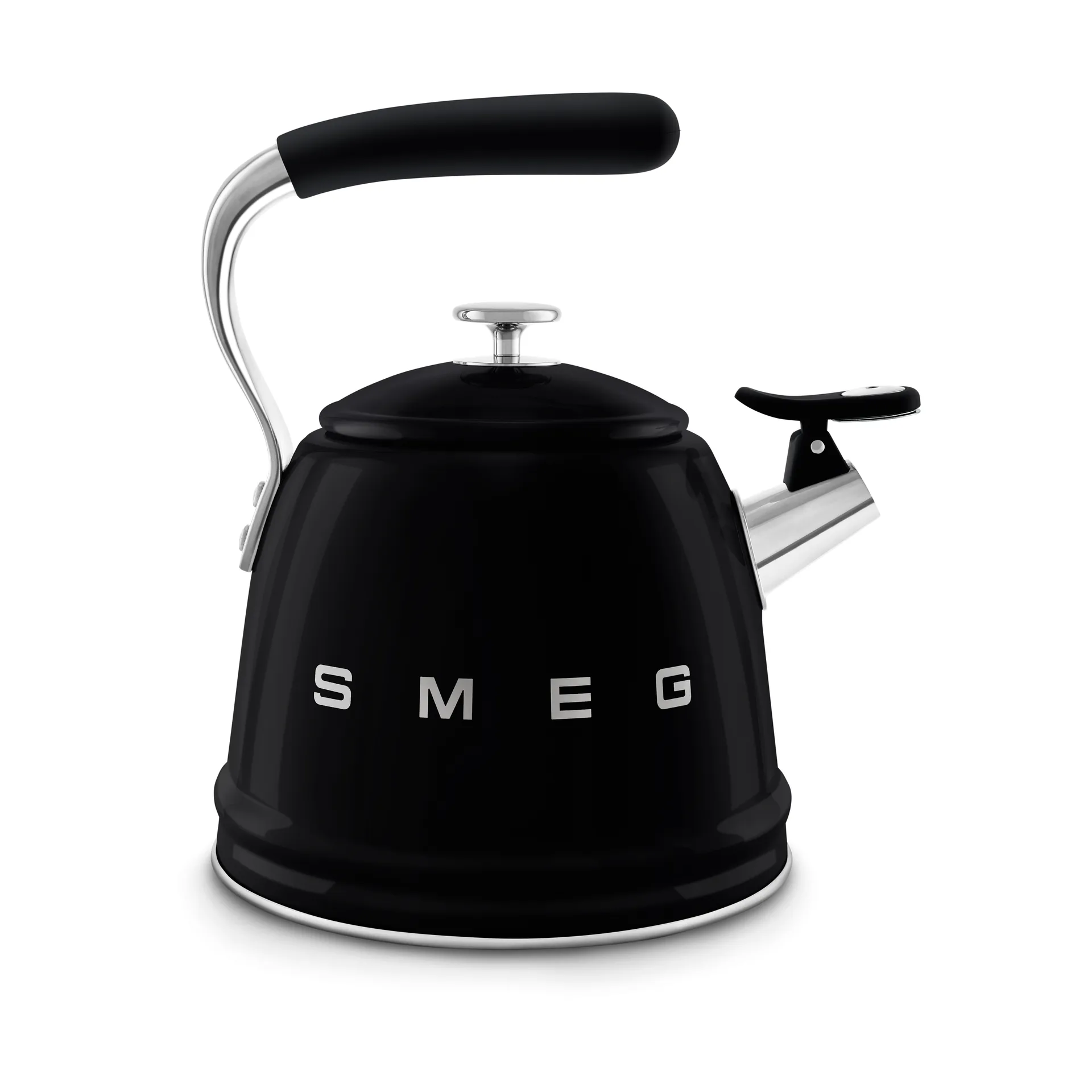 Smeg 50's Style vandkedel med fløjte, Black Smeg