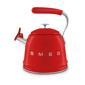 Smeg 50's Style vandkedel med fløjte - Red - Smeg