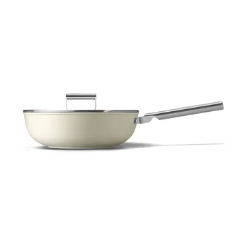 Smeg 50's style wokpande keramisk Ø30 cm - Cream - Smeg