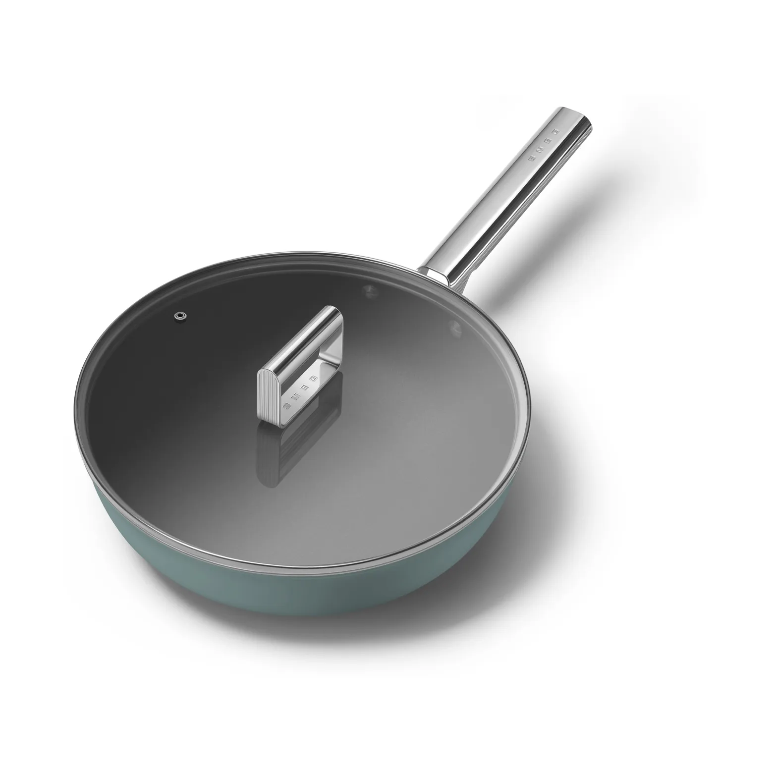 Smeg 50's style wokpande keramisk Ø30 cm, Emerald green Smeg