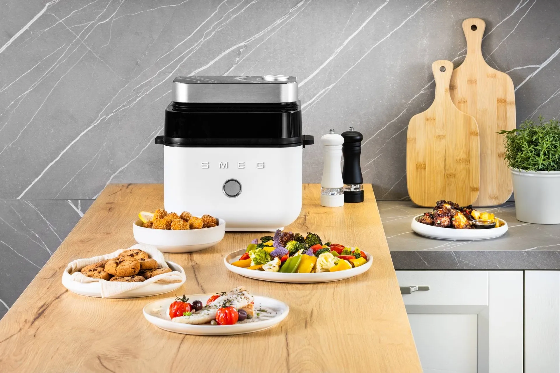 Smeg Air Fryer, Hvid mat Smeg