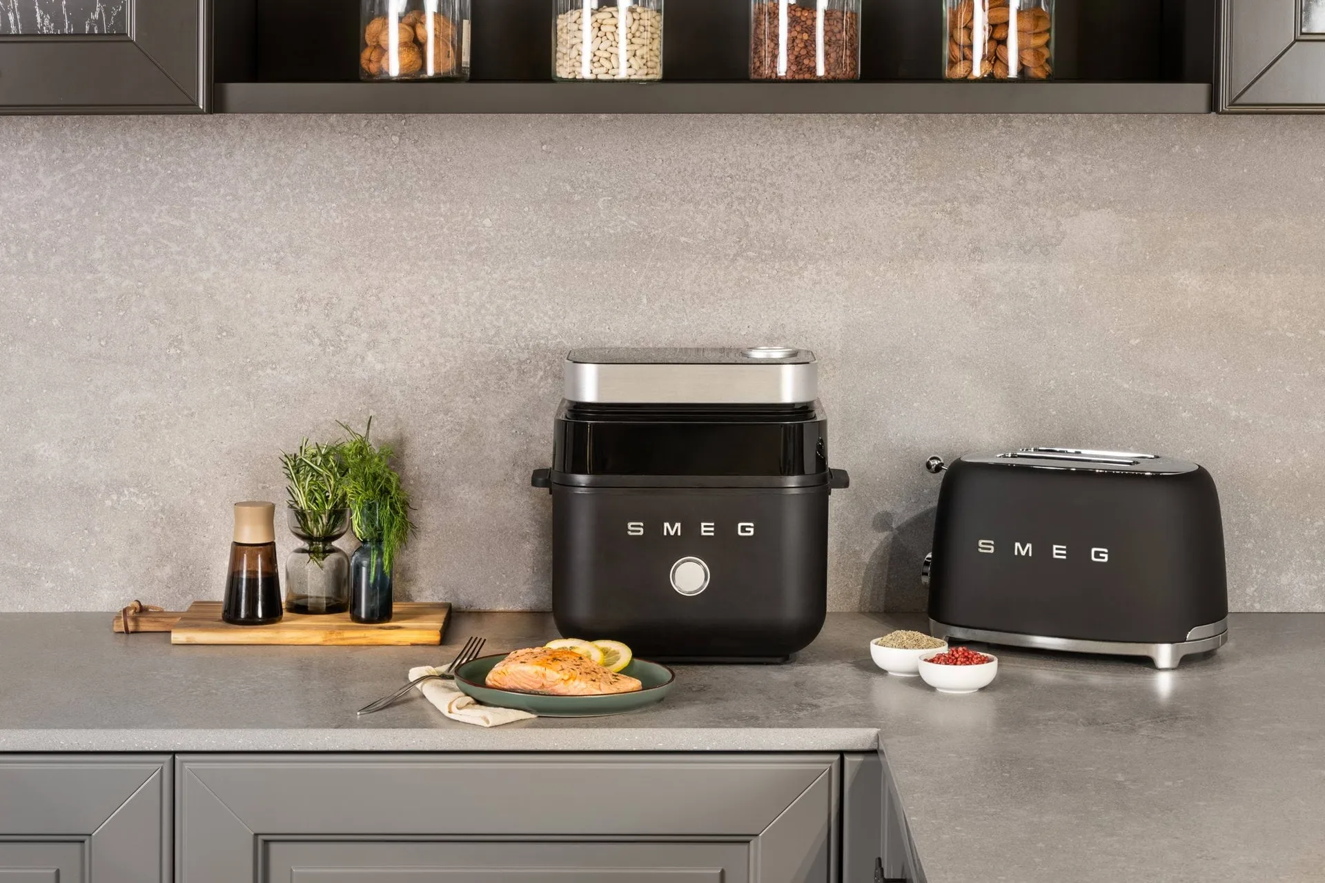 Smeg Air Fryer, Sort mat Smeg