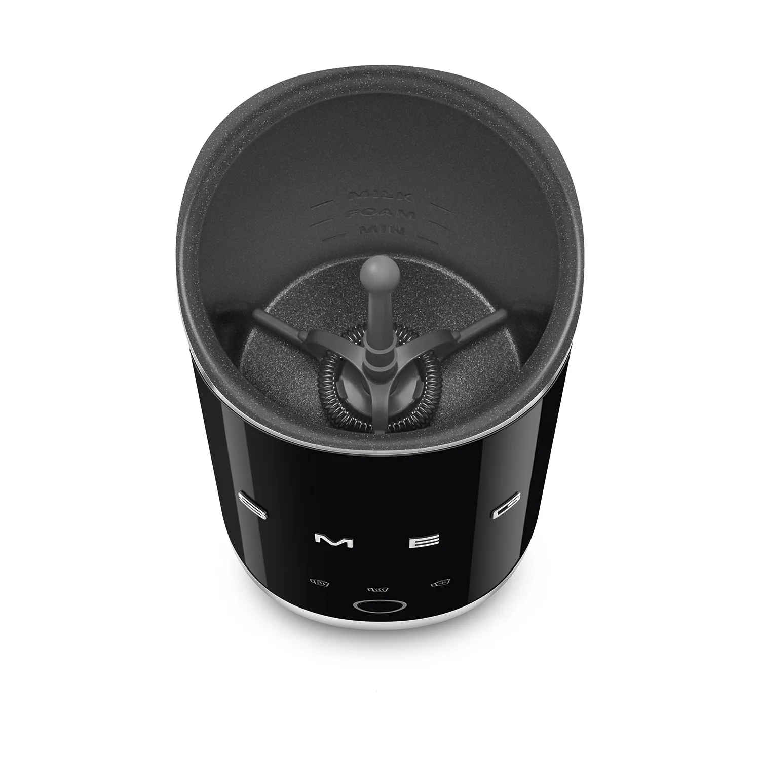 Smeg elektrisk mini-mælkeskummer MFF02, Black Smeg