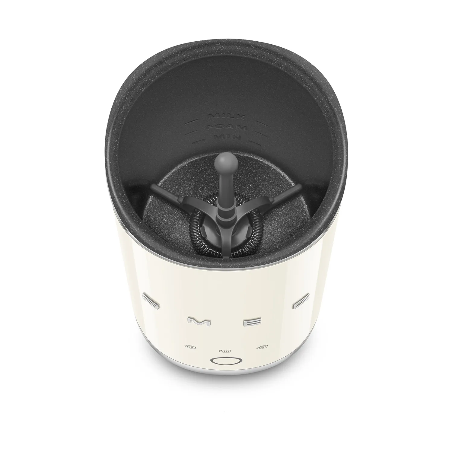 Smeg elektrisk mini-mælkeskummer MFF02, Creme Smeg