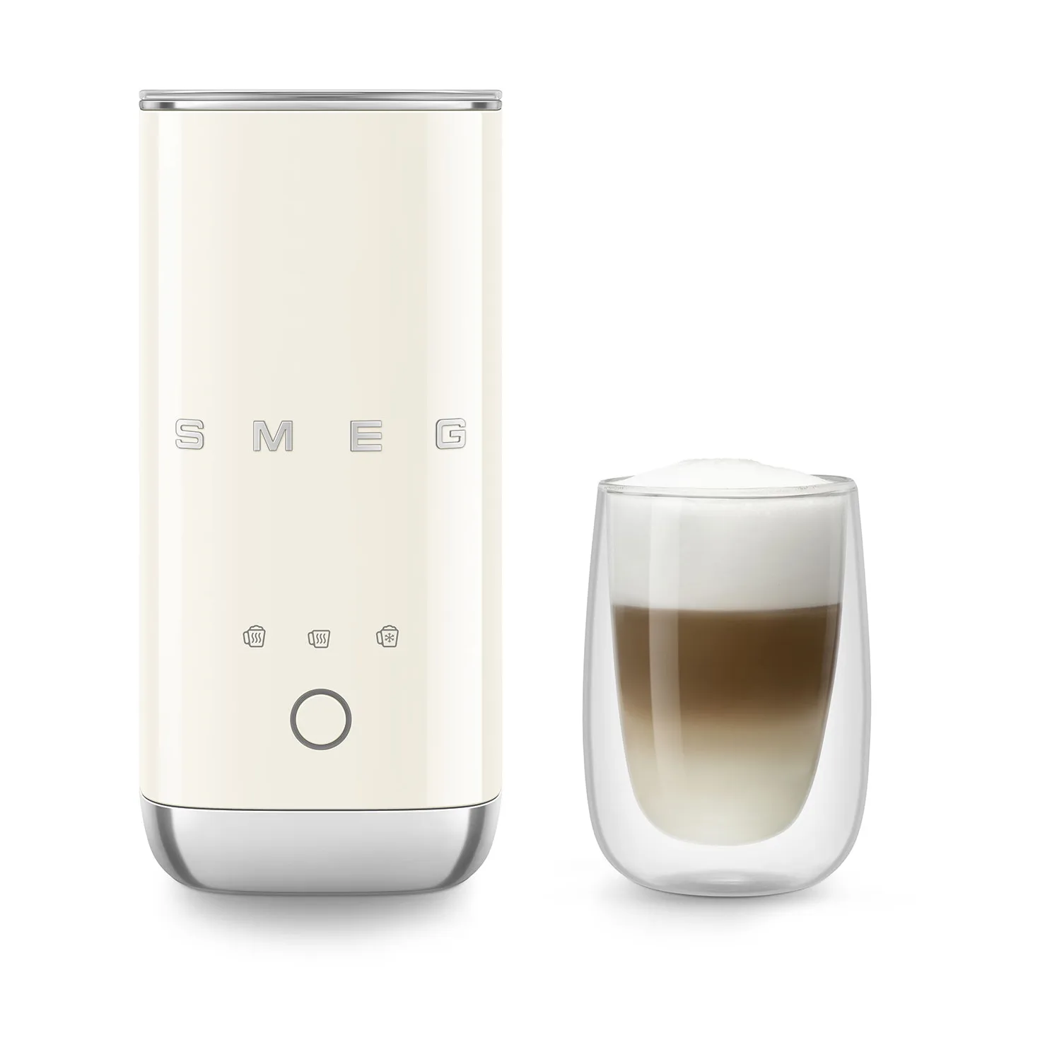 Smeg elektrisk mini-mælkeskummer MFF02, Creme Smeg