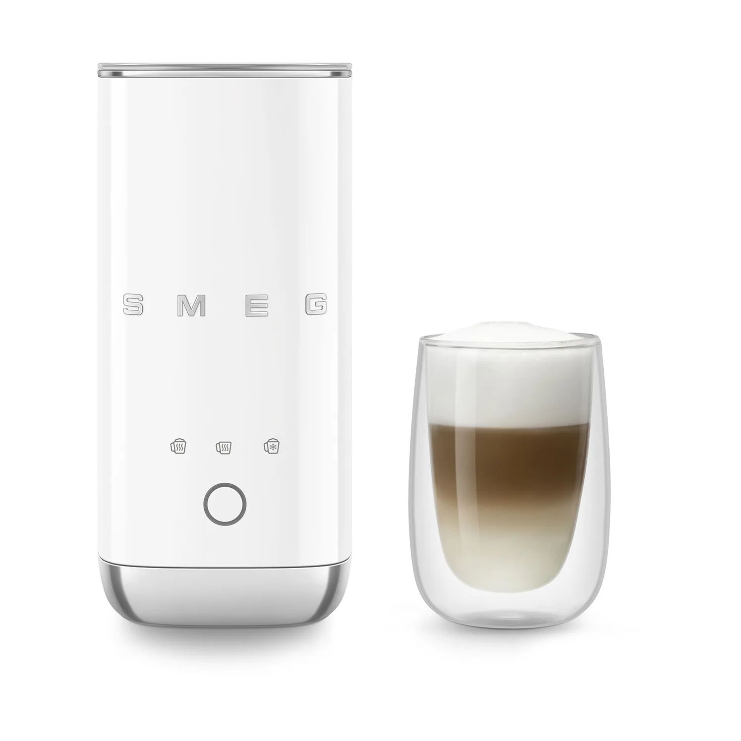 Smeg elektrisk mini-mælkeskummer MFF02, White Smeg