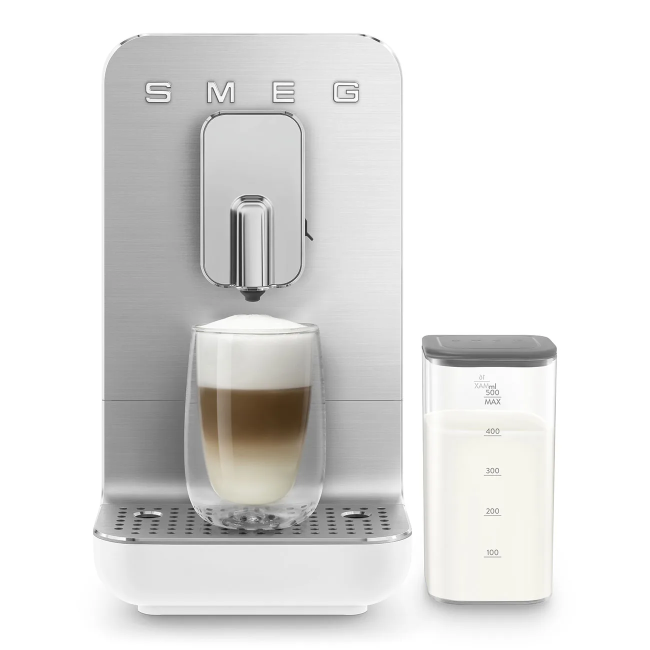 Smeg espressomaskine med beholder automatisk, Hvid Smeg