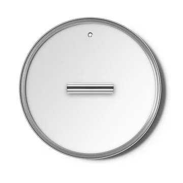 Smeg glaslåg sølv - Ø24 cm - Smeg