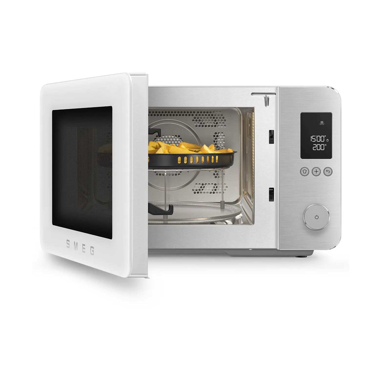 Smeg mikrobølgeovn med varmluft, Hvid Smeg