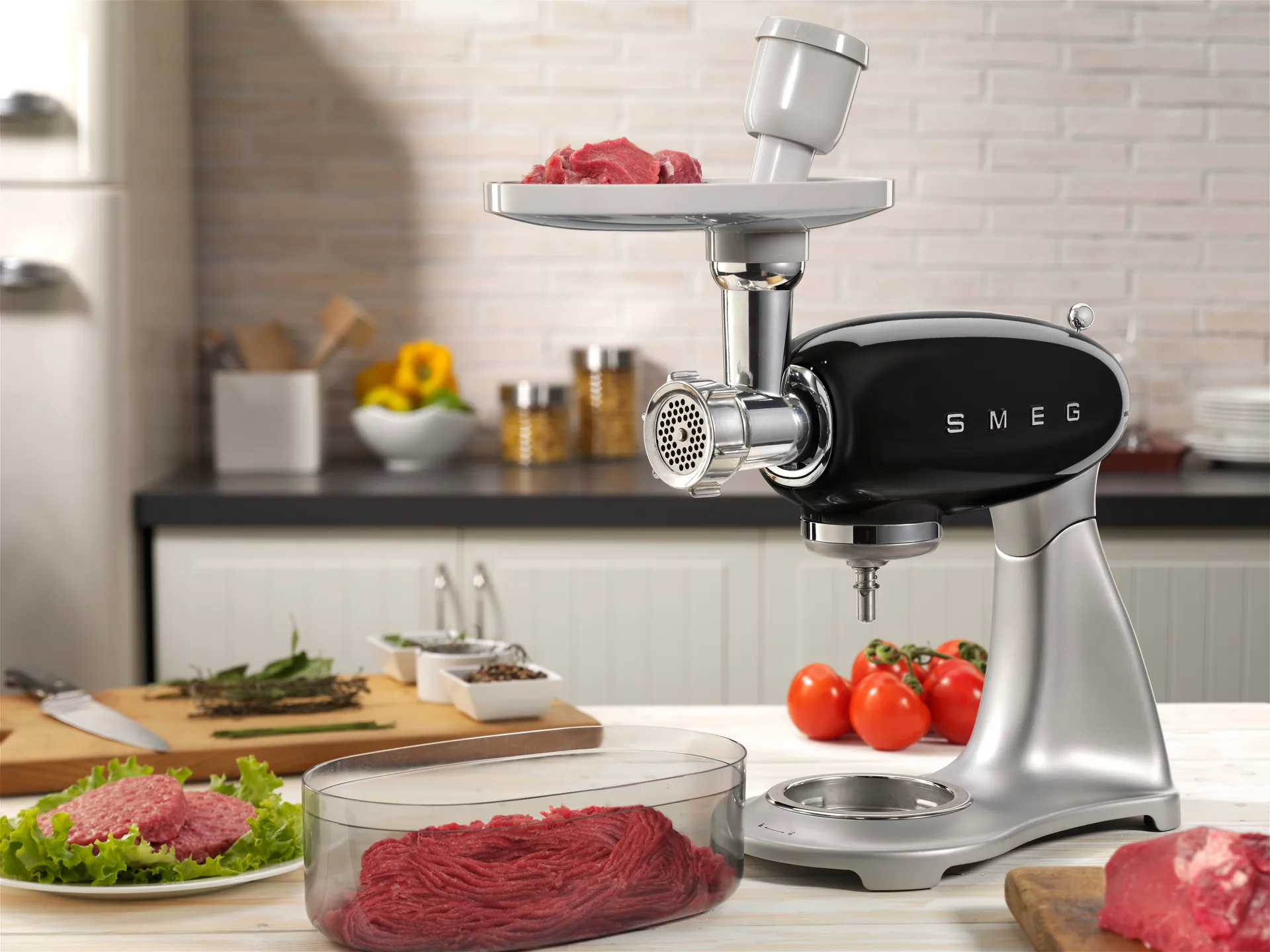 Smeg multi kødhakker, Sølv Smeg