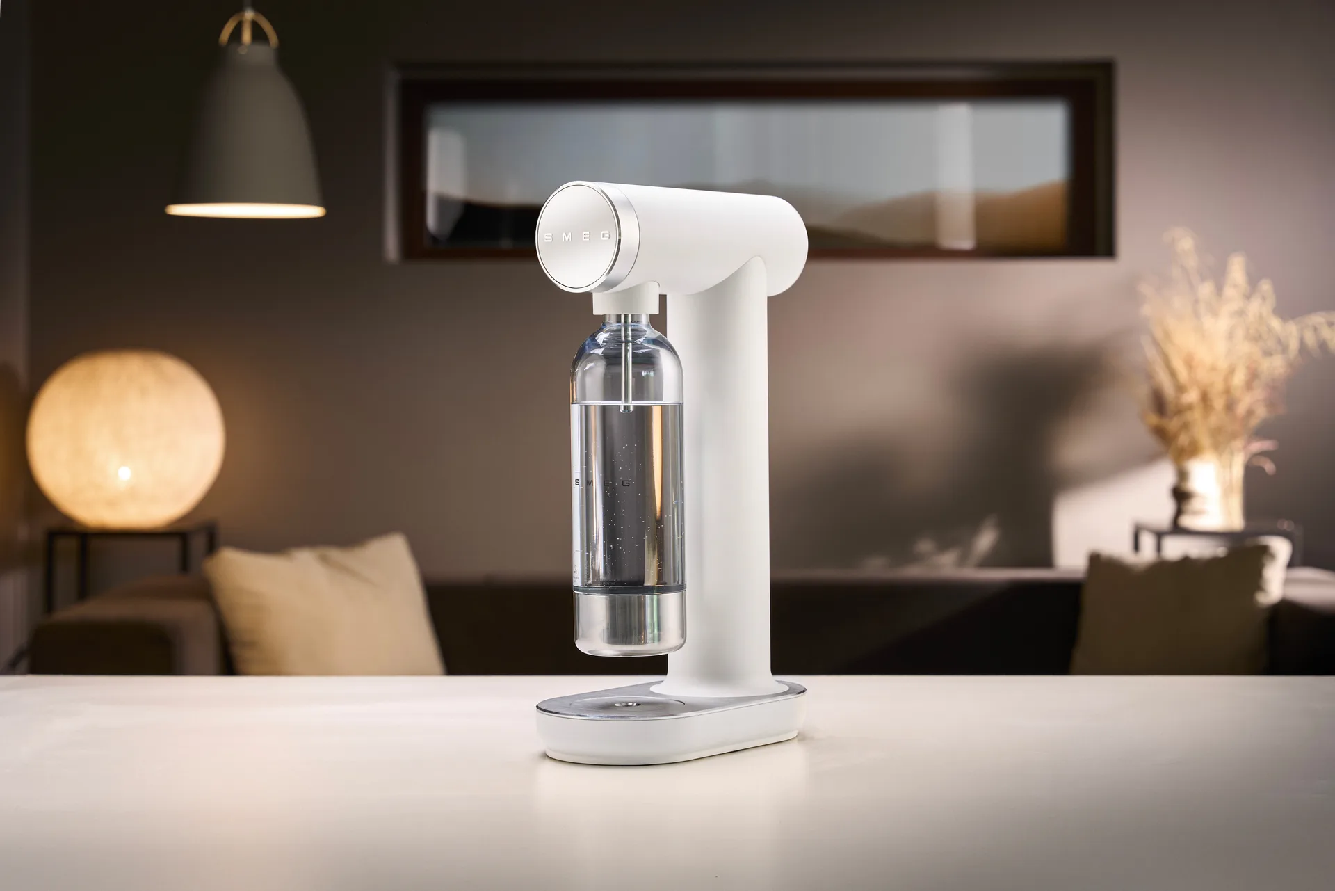 Smeg Sodamaker kulsyremaskine, Mat hvid Smeg