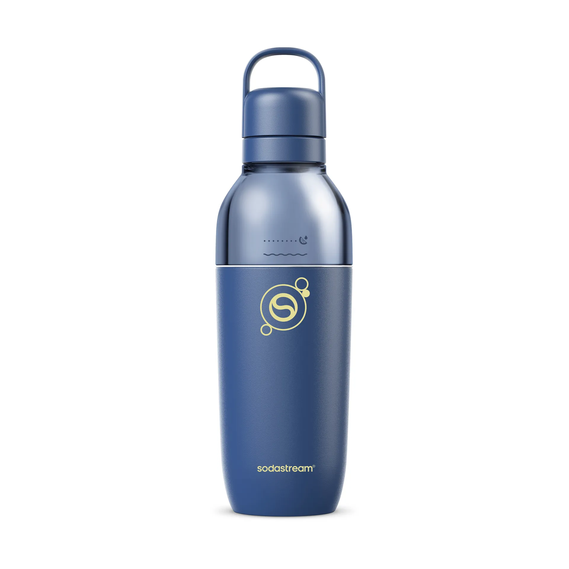 SodaStream Fizz&Go Easy Mix, Dagligt forbrug, 700 ml, Skruelåg, Rustfrit stål, Transparent, Blå, Storm Blue