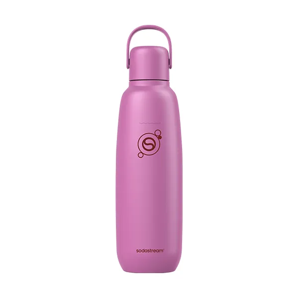 SodaStream Fizz&go, Dagligt forbrug, 900 ml, Skruelåg, Rustfrit stål, Lyserød, Guava