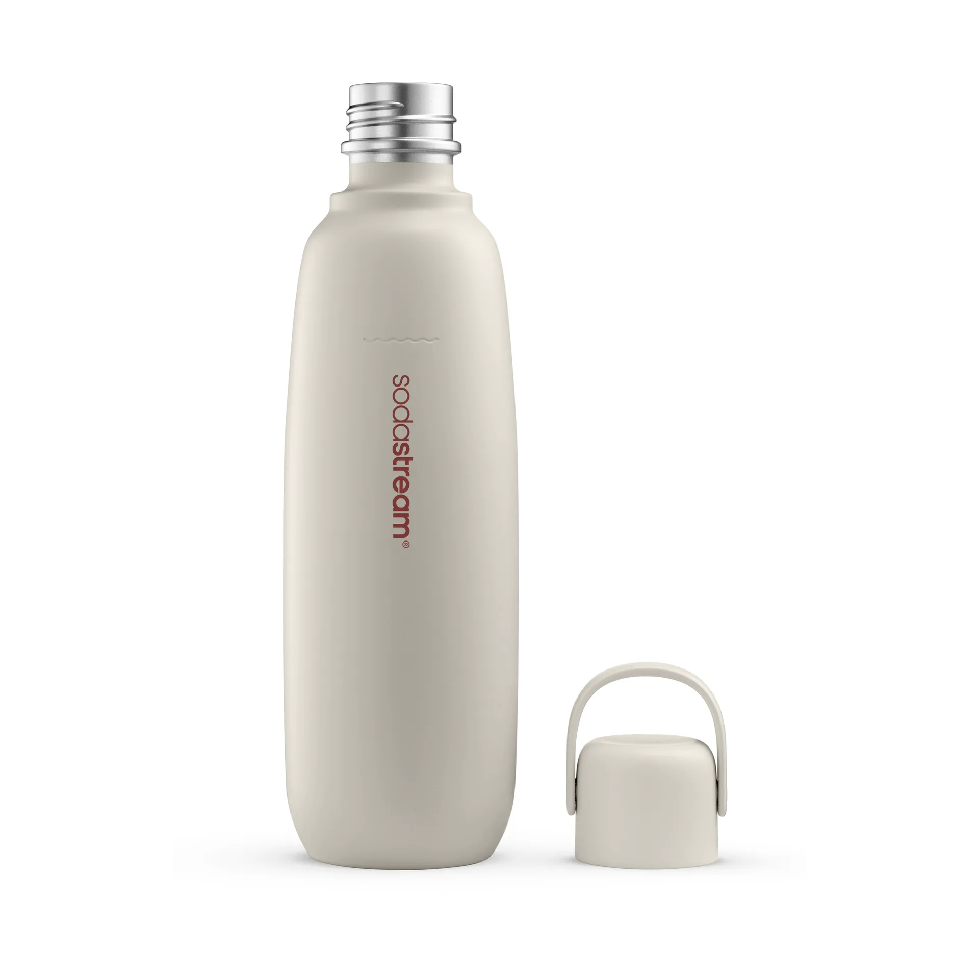 Fizz & Go flaske, Sand-rustfrit stål, 0,9 L Sodastream