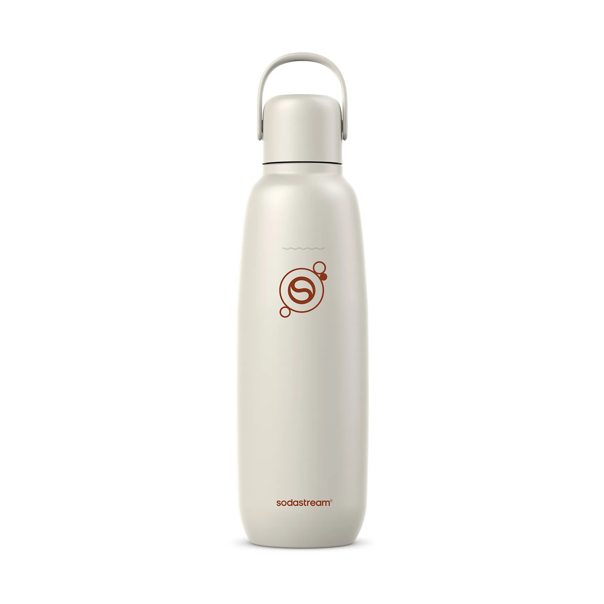Fizz & Go flaske, Sand-rustfrit stål, 0,9 L Sodastream