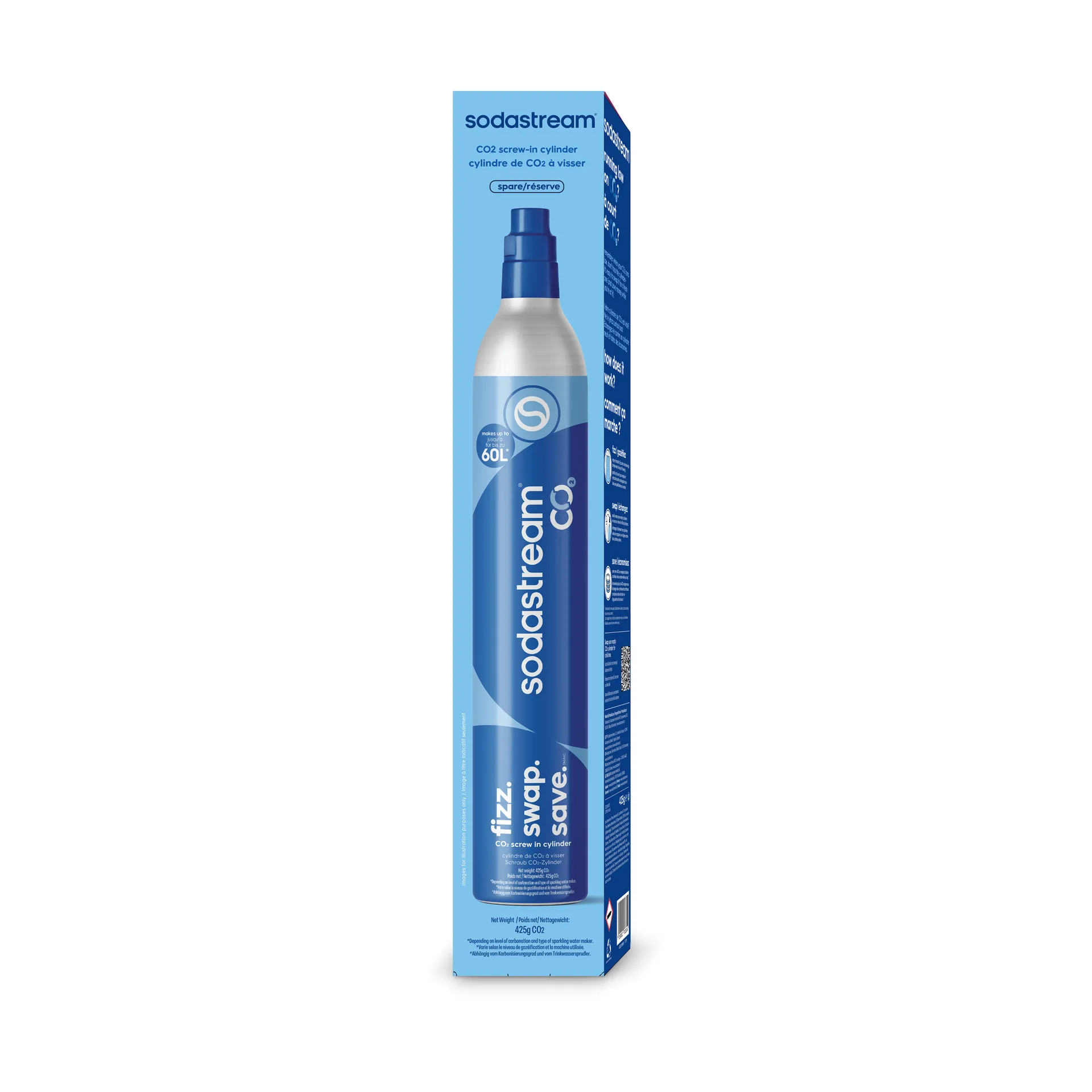 Sodastream Sodastream ekstra patron Blå, 60 L