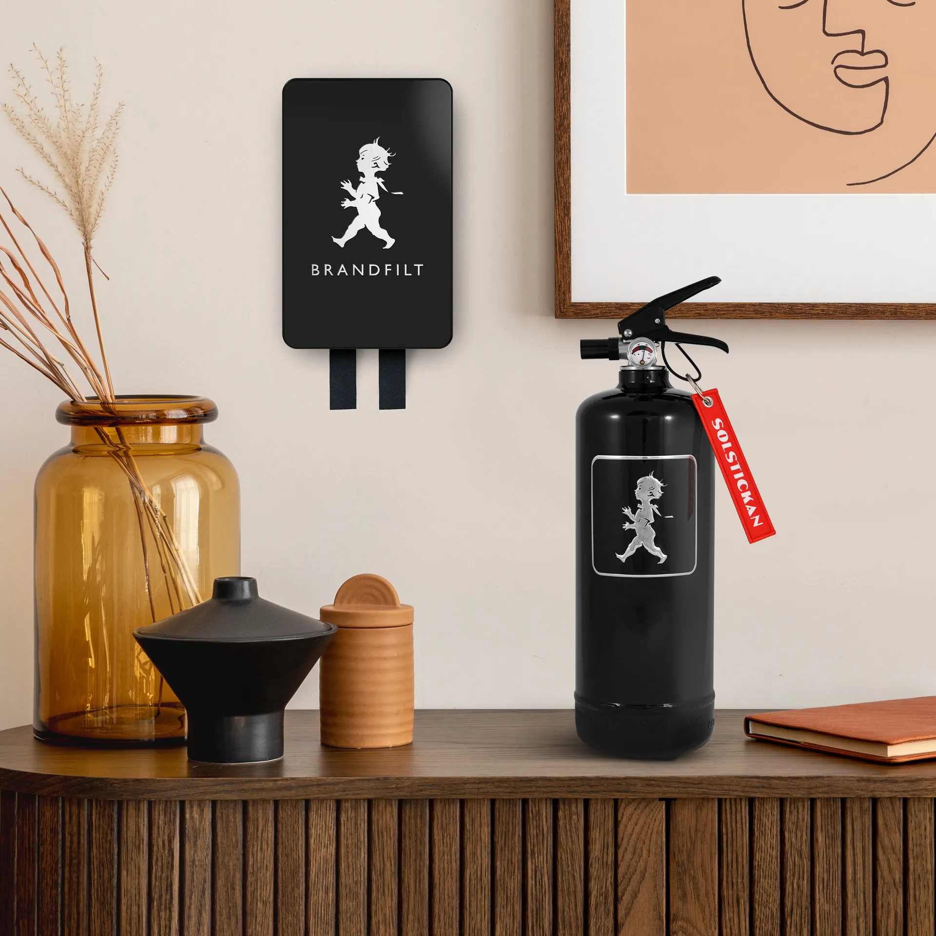 Solstickan brandtæppe 120x120 cm 2023, Matsort Solstickan Design