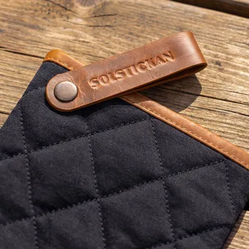 Solstickan grydelap canvas - Sort - Solstickan Design