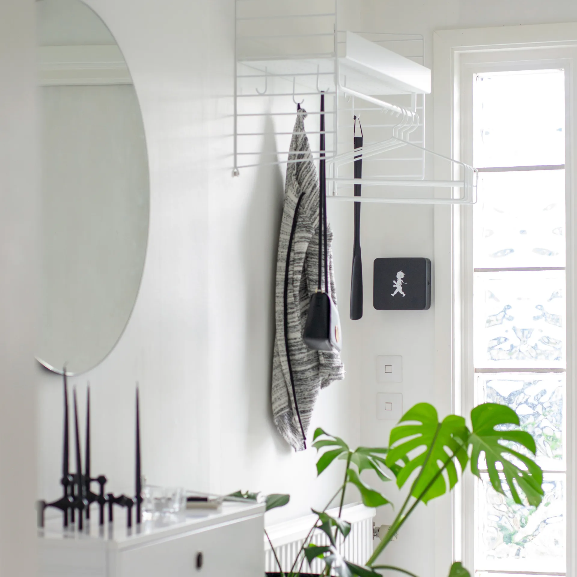 Solstickan nøgleskab 16x17 cm, Sort Solstickan Design