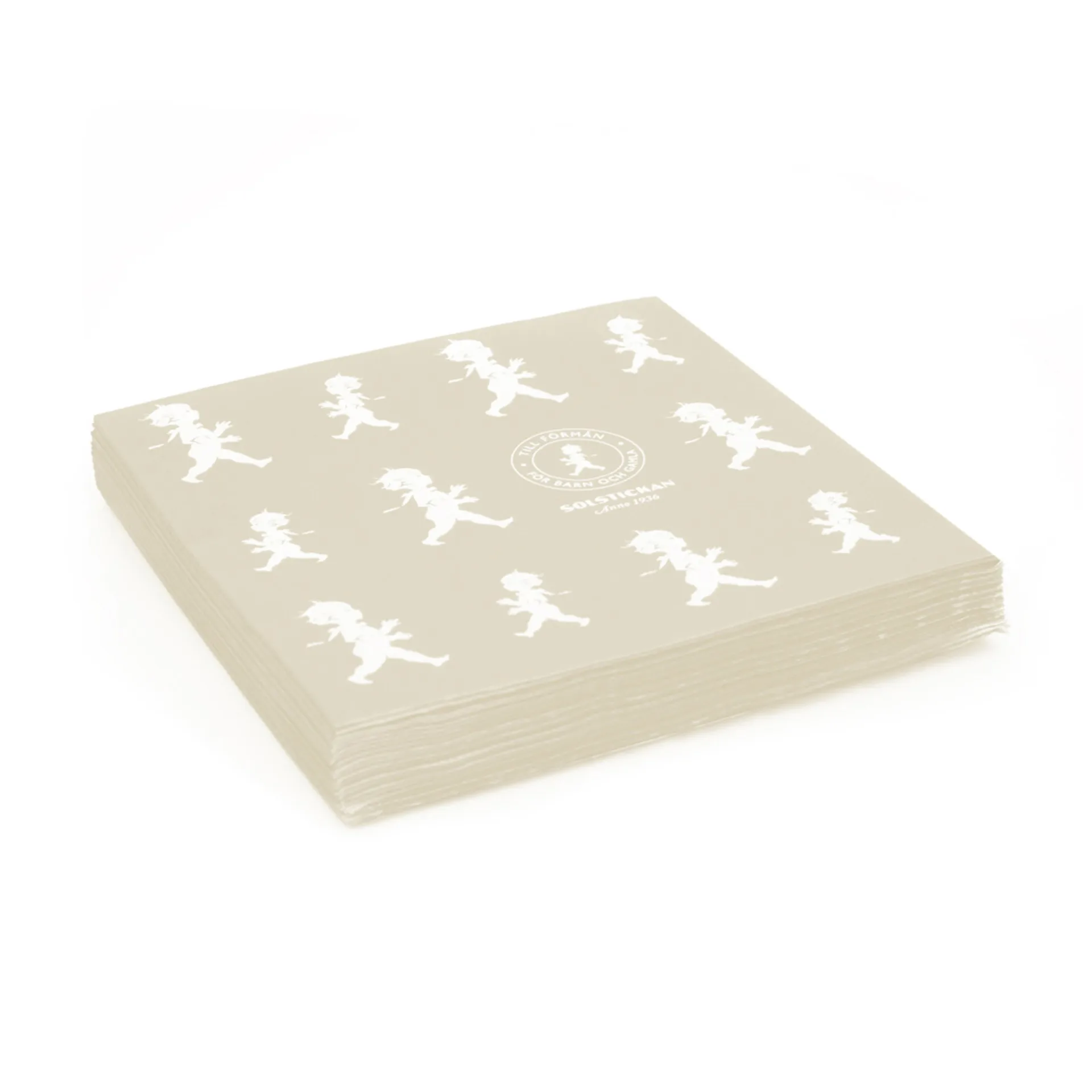 Solstickan servietter 33x33 cm 20-pak, Sand Solstickan Design