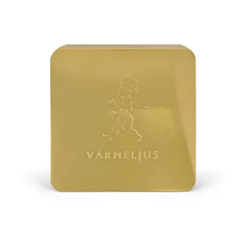 Solstickan æske til fyrfadslys 21x21 cm - Guld - Solstickan Design