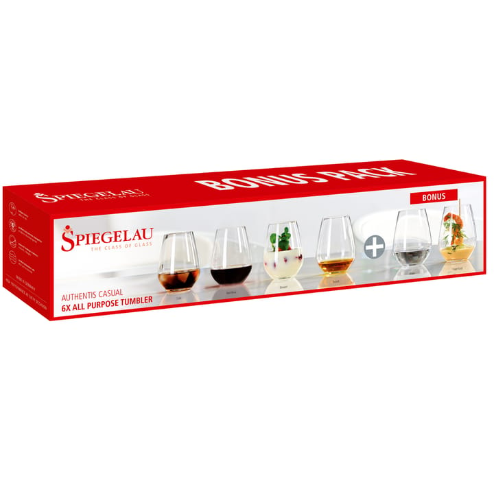 Authentis Casual glas – 46 cl – 6 stk., klar Spiegelau