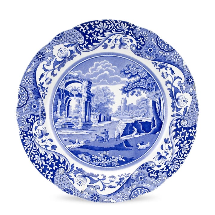 Blå italiensk buffettallerken, 30 cm Spode