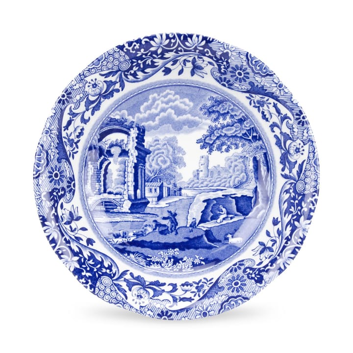 Blå italiensk morgenmadsskål, 15 cm Spode