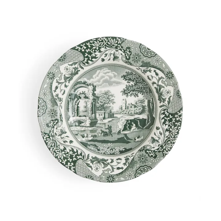 Heritage Green Italian dyb tallerken - Grøn, Ø23 cm - Spode