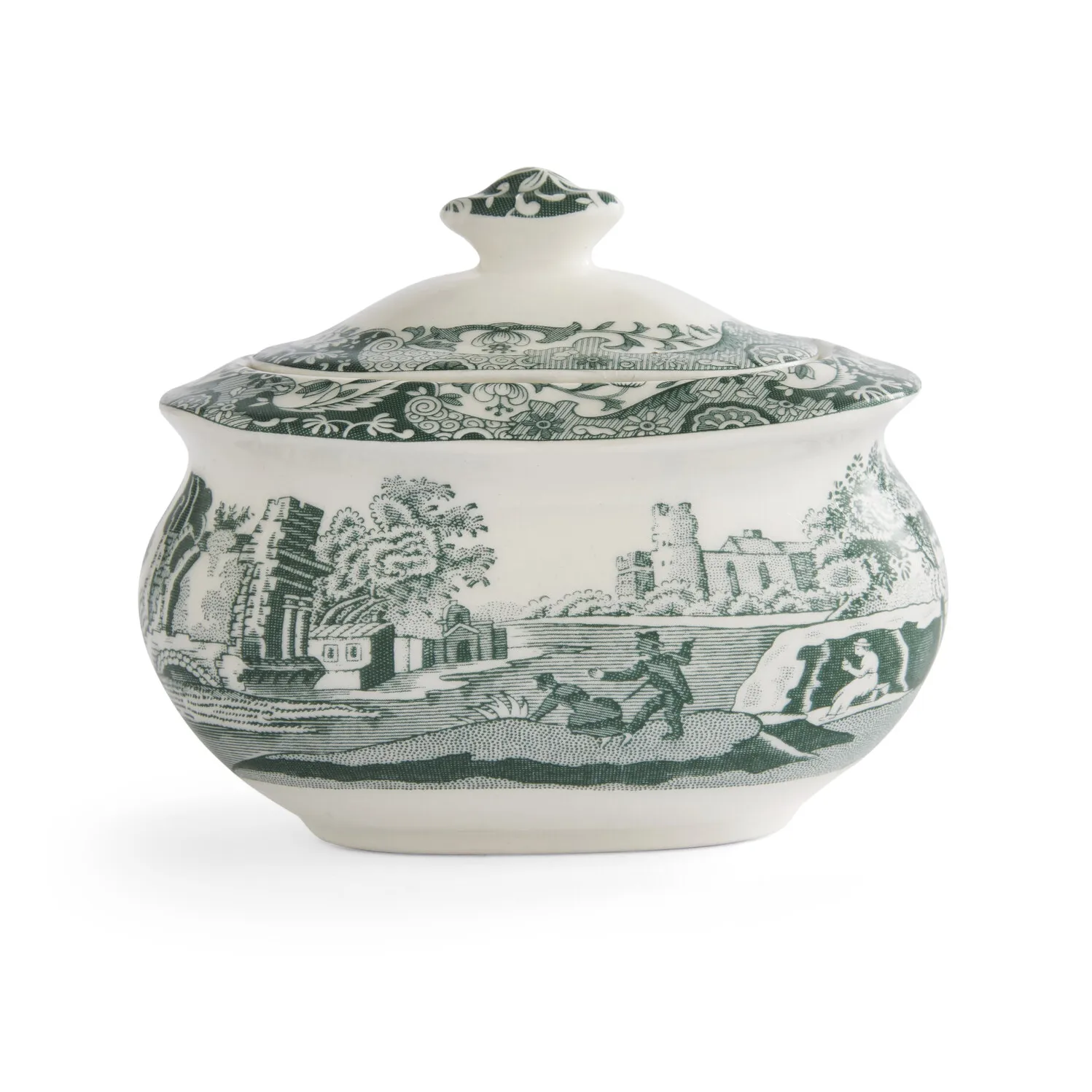 Heritage Green Italian sukkerskål, Grøn, 0,25 l Spode