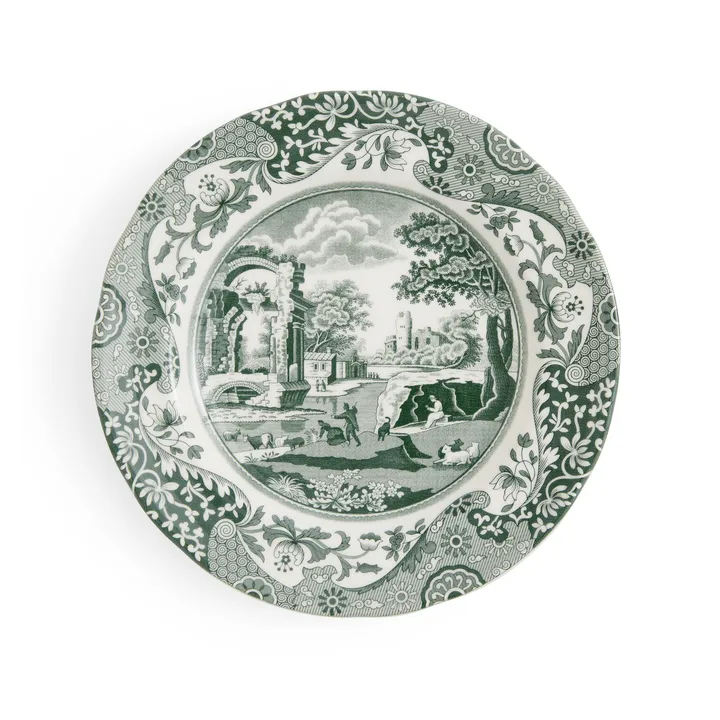 Heritage Green Italian tallerken - Grøn, Ø20 cm - Spode