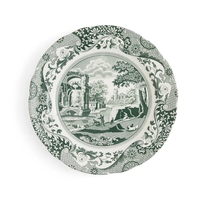 Heritage Green Italian tallerken - Grøn, Ø27 cm - Spode
