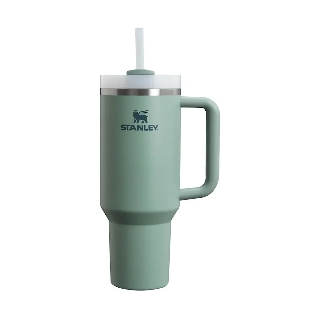 Quencher tumbler med sugerør 1,18 l, Green Stanley