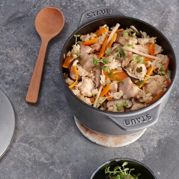 Rice cocotte støbejernsgyde 1,6 L - Grå - STAUB