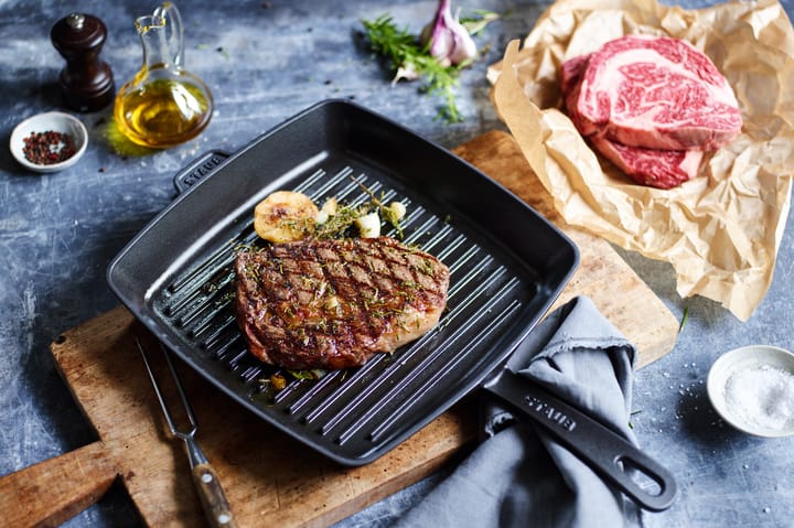 Staub American grillpande støbejern, 30x30 cm STAUB