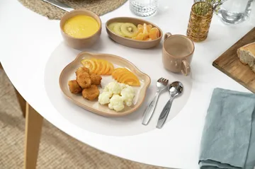 Staub børneservice 4 dele - Brun - STAUB