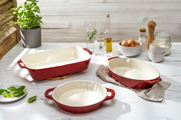 Staub Ceramic tærteform Ø24 cm, Kirsebær STAUB