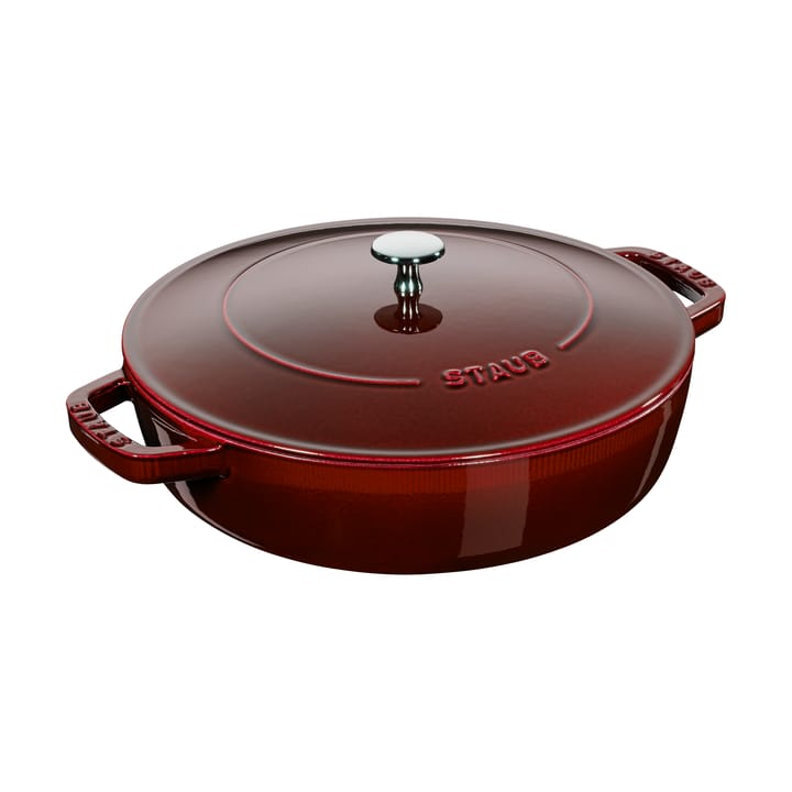 Staub Chistera sauterpande støbejern Ø24 cm - Grenadine rød - STAUB