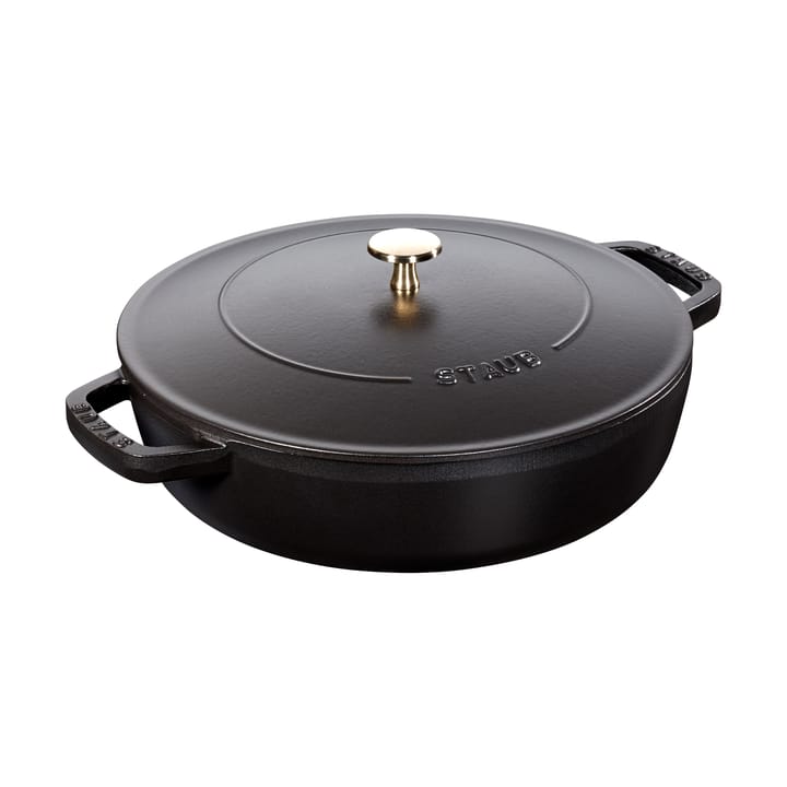Staub Chistera sauterpande støbejern Ø24 cm - Sort - STAUB