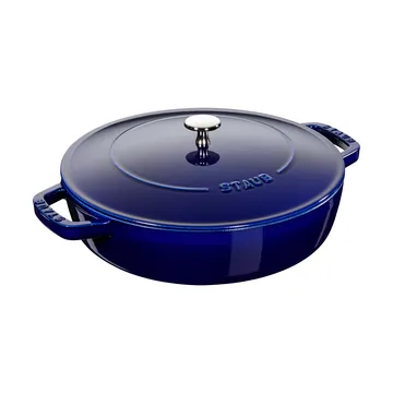 Staub Chistera sauterpande støbejern Ø28 cm - Mørkeblå - STAUB