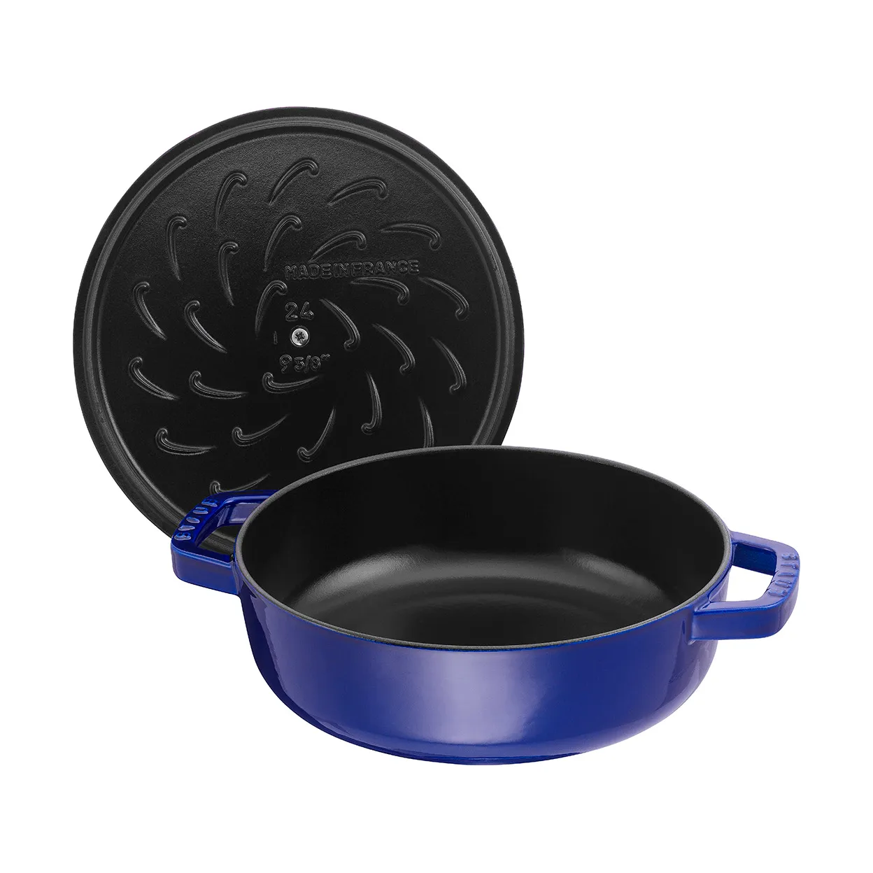 Staub Chistera sauterpande støbejern Ø28 cm, Mørkeblå STAUB